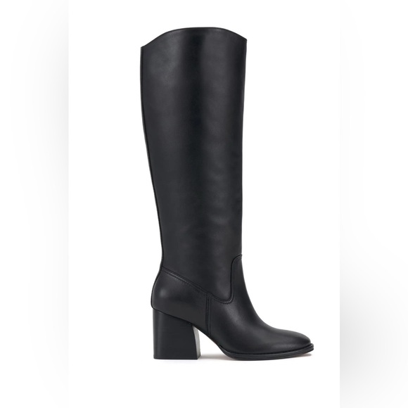 Vince Camuto Leila Black Knee High Boots (Wide Calf) - Picture 5 of 12